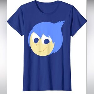 ☀️☀️Disney Pixar Inside Out Joy Face 3X Blue T-Shirt☀️☀️